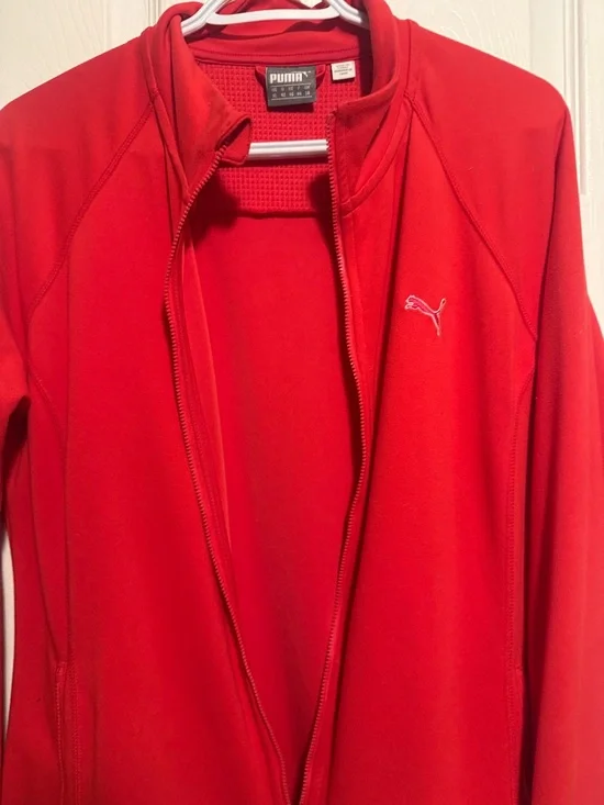 Puma Red Full-Zip Track Jacket - Picture 8 of 10